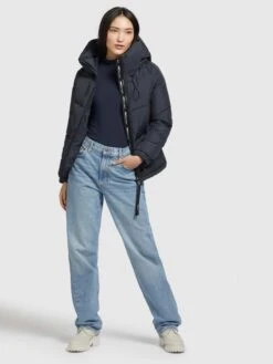 Khujo Winterjassen Winterjas Esila Dames Marine -Khujo 0055b2d171878bb5c77f743cc40480e9