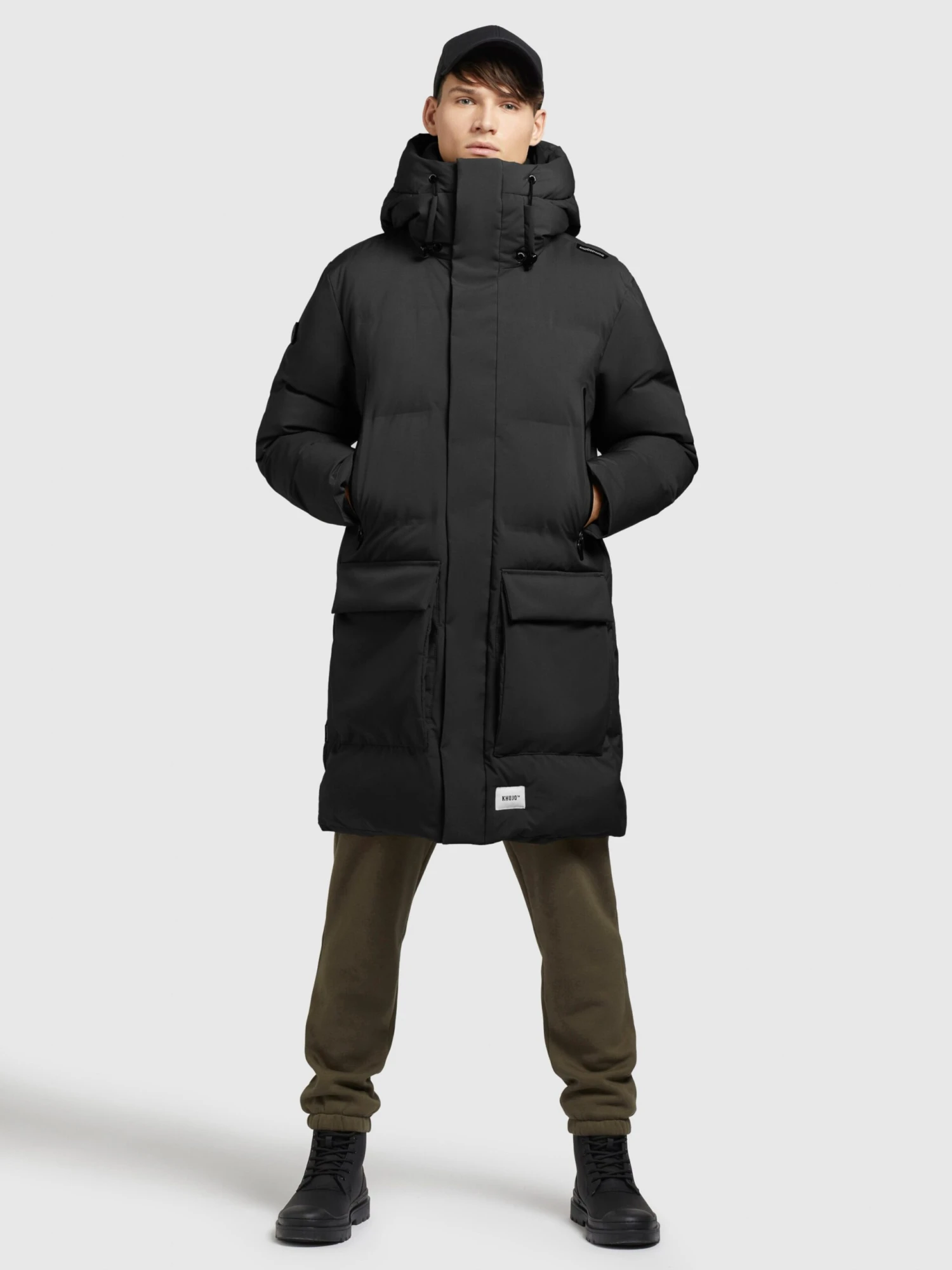 Khujo Wintermantels Winterjas Slow Heren Zwart 3 Khujo Wintermantels Winterjas Slow Heren Zwart - Afbeelding 3
