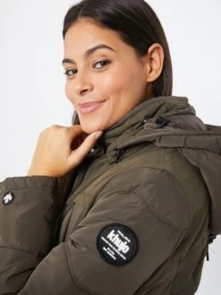 Khujo Wintermantels Wintermantel Lubeck Dames Groen -Khujo 05b86212756d638bdb736e535460409a