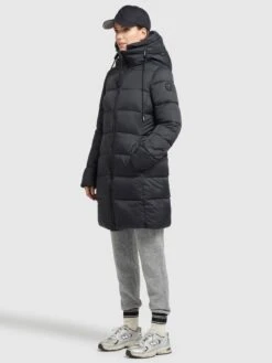 Khujo Wintermantels Wintermantel TUULA Dames Zwart -Khujo 06f1dbfecf1bd1835a25681f8447acde