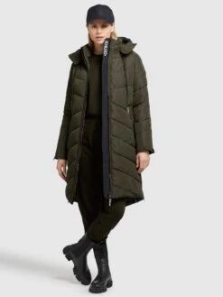 Khujo Wintermantels Wintermantel Huba Dames Donkergroen 10 Khujo Wintermantels Wintermantel Huba Dames Donkergroen -Khujo 09c4419023d3e0a5a4c134b88459244d