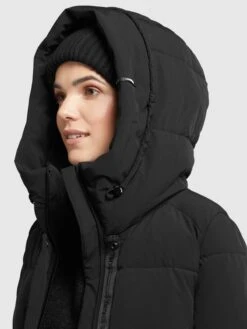 Khujo Korte Mantels Wintermantel Wente Dames Zwart -Khujo 107b10deef56333ffcc4ea0a177ca73e