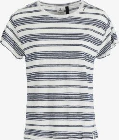 Khujo T-shirts Shirt MATAMA Dames Marine / Wit