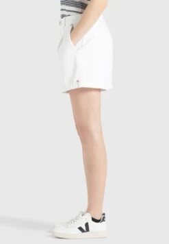 Khujo Jeans Loosefit Bandplooi Jeans Cambel Dames Wit -Khujo 13585a2abb111a213d717eeadeb26216