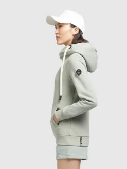 Khujo Hoodies Sweatshirt Rhabea Dames Pastelgroen -Khujo 13ce425b63545df7f81ae55af747c71e