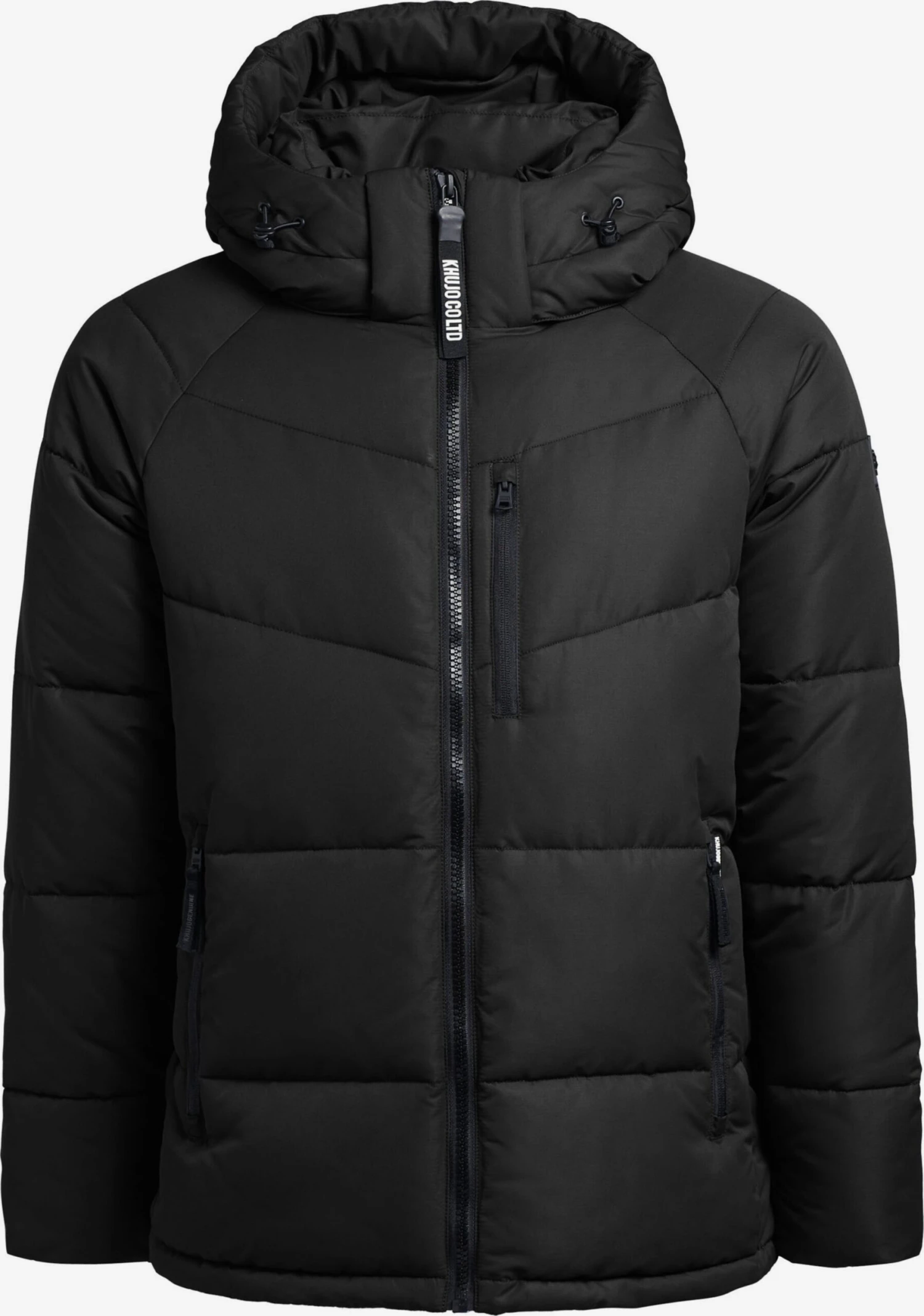 Khujo Winterjassen Winterjas Croon Heren Zwart 1 Khujo Winterjassen Winterjas Croon Heren Zwart