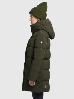 Khujo Korte Mantels Wintermantel Wente Dames Kaki -Khujo 146de751db3ba2f5b6d87c8275b21456