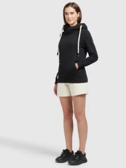 Khujo Hoodies Sweatshirt Rhabea Dames Zwart -Khujo 17295d59b12fd56e7b89ca2289aece72