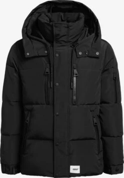 Khujo Winterjassen Winterjas Bizkit Heren Zwart