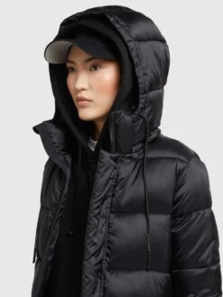 Khujo Wintermantels Wintermantel Julina Dames Zwart -Khujo 198f7ccddca6b18ed400ab86d022a5fd