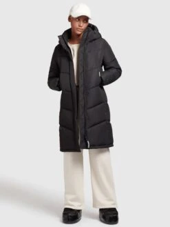 Khujo Wintermantels Wintermantel Limetta Dames Zwart -Khujo 1aaed78fde645ea5ba2004975bf8508c