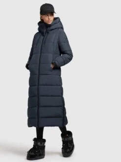 Khujo Wintermantels Wintermantel Deria Dames Donkerblauw -Khujo 1bee758640f61acda111409d5afe2208