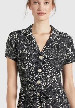 Khujo Blousejurken Blousejurk Goya Dames Zwart -Khujo 1bf4bfbc7eef56d1c897da72f199562d