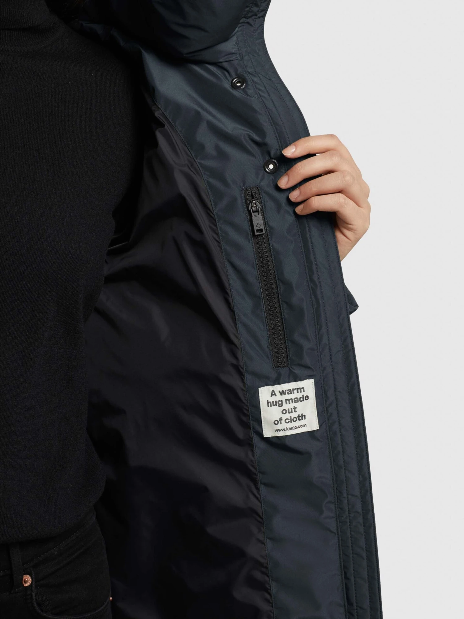 Khujo Winterjassen Winterjas Jordis 4 Dames Donkerblauw 8 Khujo Winterjassen Winterjas Jordis 4 Dames Donkerblauw - Afbeelding 8