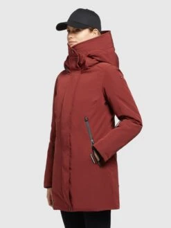 Khujo Winterjassen Winterjas Viona 3 Dames Roestrood -Khujo 243b1fde2f82195211b70a0a2f5a53e8