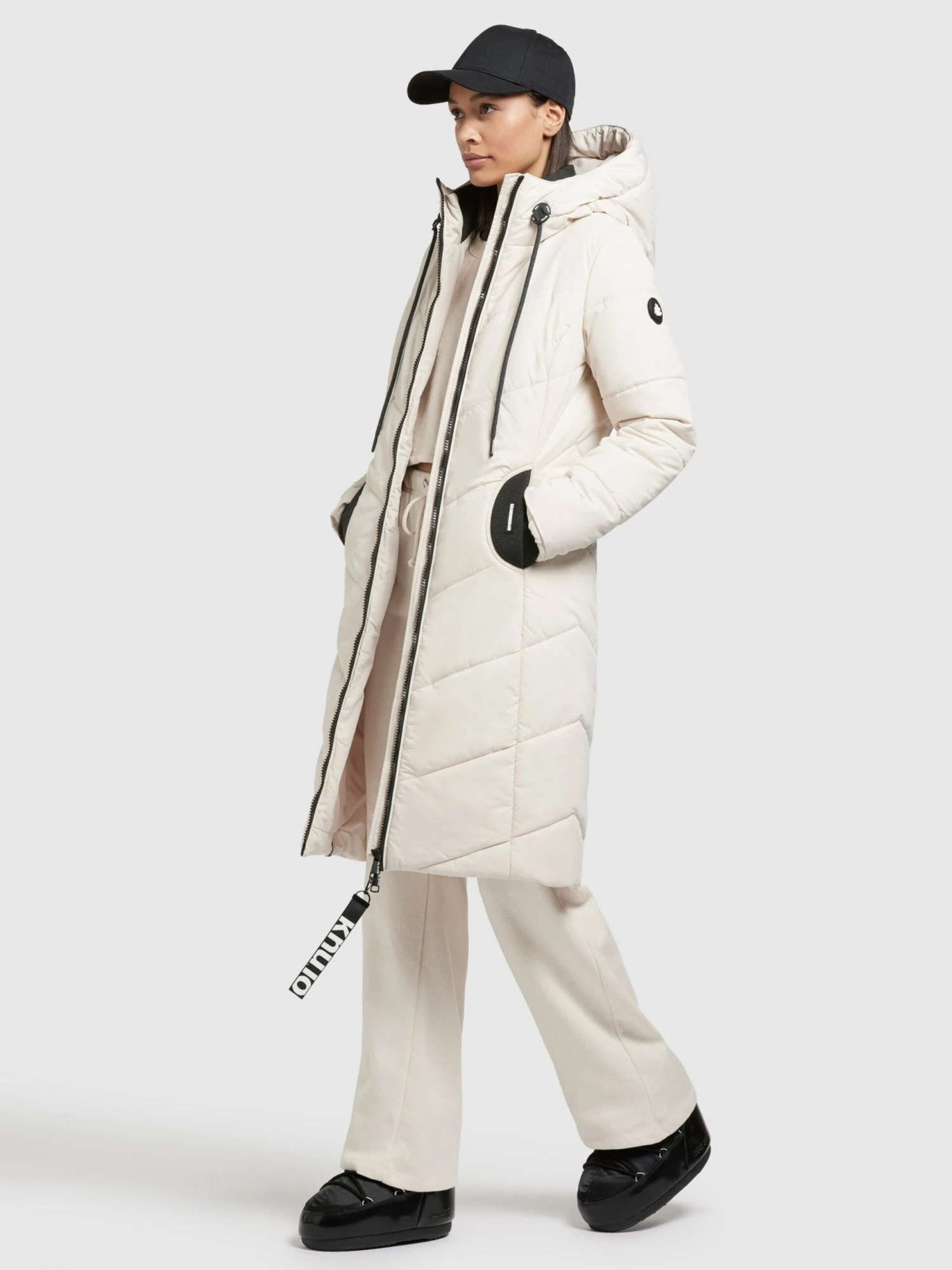 Khujo Wintermantels Wintermantel Aribay 3 Dames Offwhite 6 Khujo Wintermantels Wintermantel Aribay 3 Dames Offwhite - Afbeelding 6