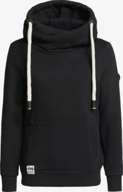 Khujo Hoodies Sweatshirt Rhabea Dames Zwart