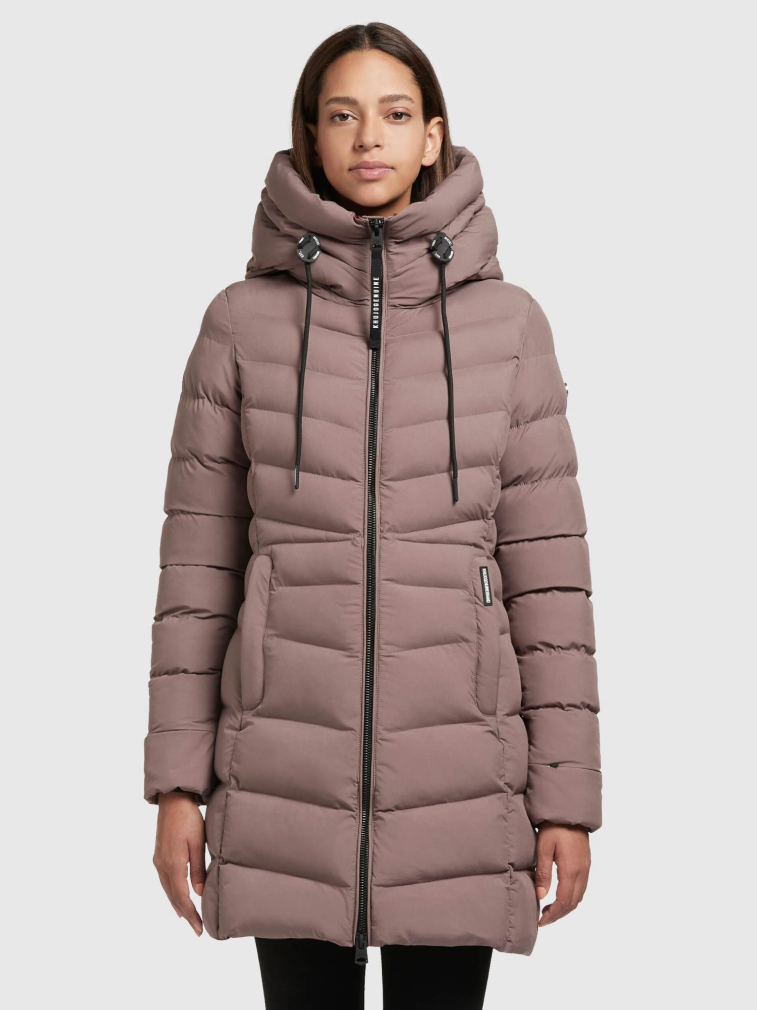 Khujo Korte Mantels Wintermantel Tuhani Dames Donkerlila 2 Khujo Korte Mantels Wintermantel Tuhani Dames Donkerlila - Afbeelding 2