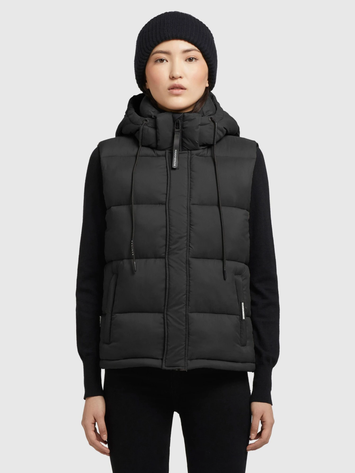 Khujo Bodywarmers Bodywarmer Eden Dames Zwart 2 Khujo Bodywarmers Bodywarmer Eden Dames Zwart - Afbeelding 2