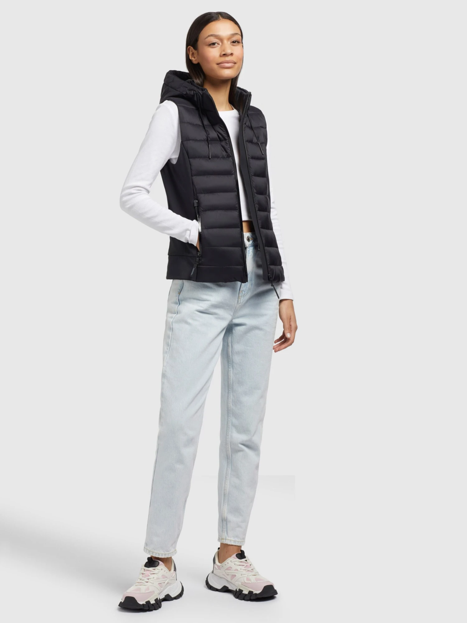 Khujo Bodywarmers Bodywarmer Fabia Matt Dames Zwart 6 Khujo Bodywarmers Bodywarmer Fabia Matt Dames Zwart - Afbeelding 6