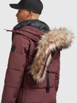 Khujo Wintermantels Wintermantel Cloren Dames Donkerrood 15 Khujo Wintermantels Wintermantel Cloren Dames Donkerrood -Khujo 3907af00973dd3520703aa6ef457757f