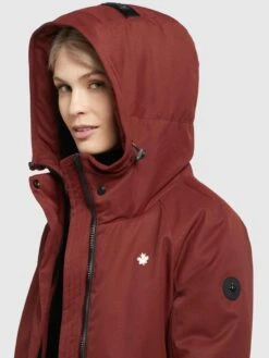 Khujo Parkas Tussenparka Dames Roestrood -Khujo 3b941b3d10e195148079486c55646784