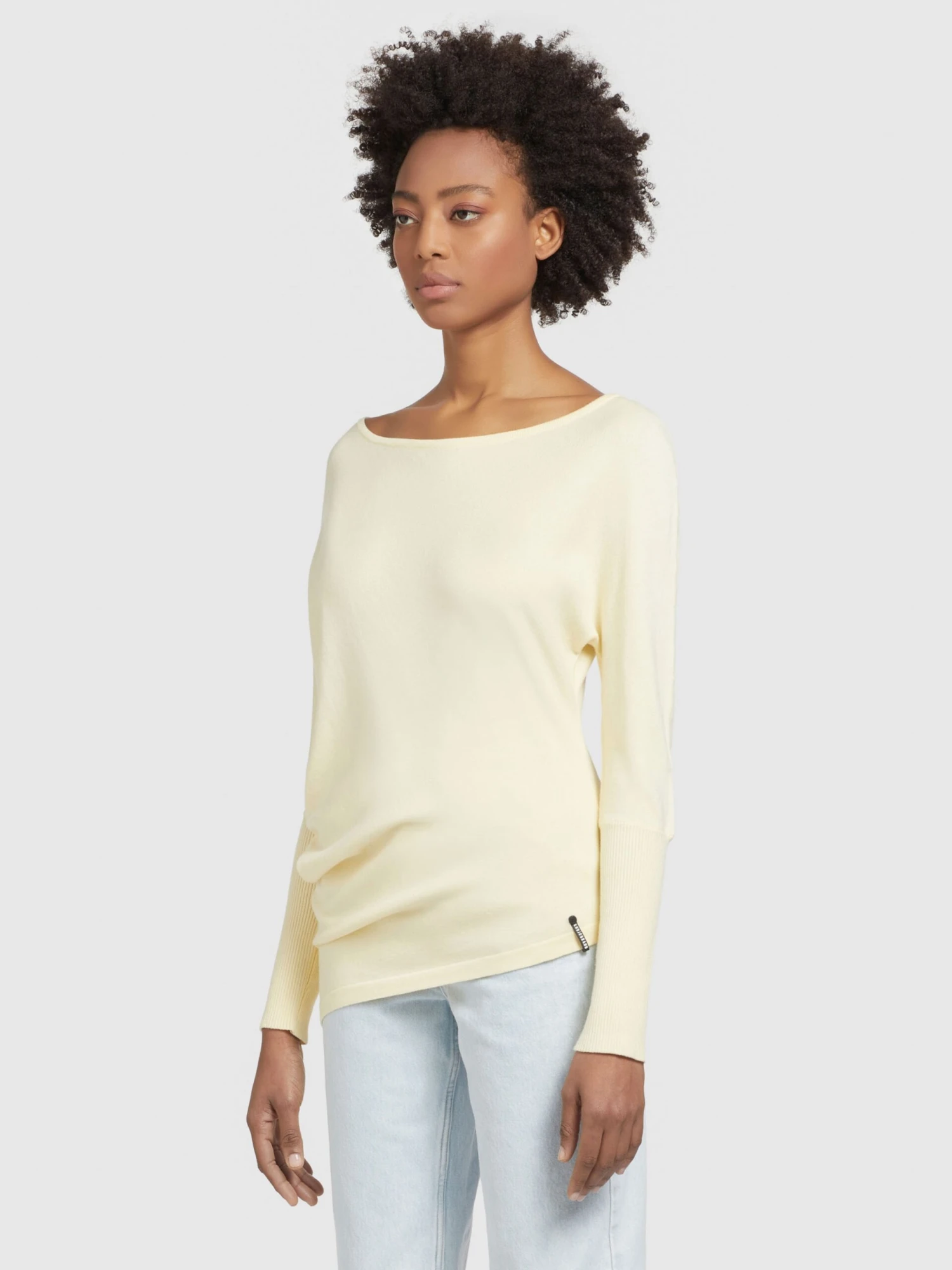 Khujo Fijngebreide Truien Trui Shea Dames Lichtgeel 5 Khujo Fijngebreide Truien Trui Shea Dames Lichtgeel - Afbeelding 5