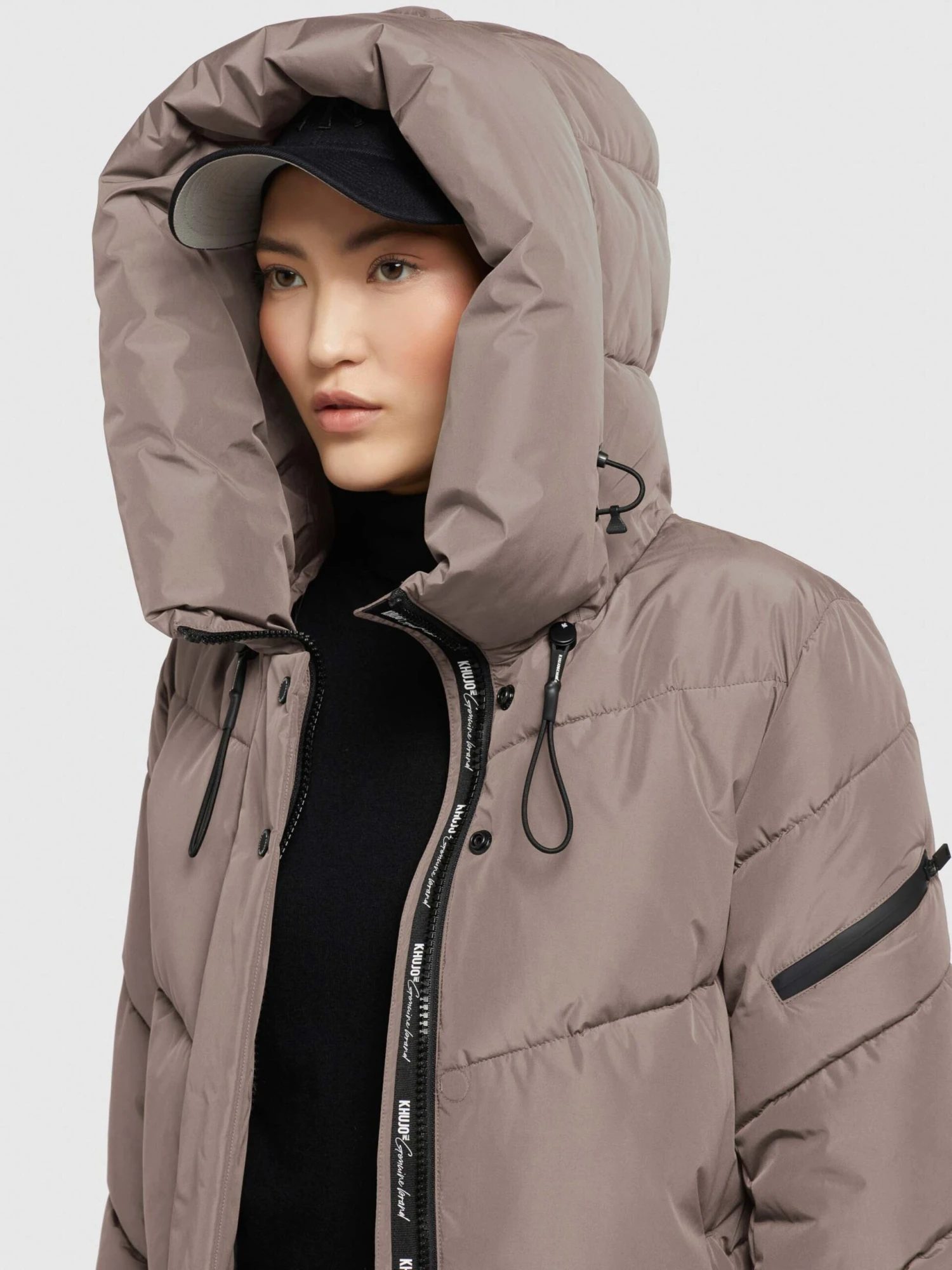Khujo Winterjassen Winterjas Jordis 4 Dames Taupe 7 Khujo Winterjassen Winterjas Jordis 4 Dames Taupe - Afbeelding 7