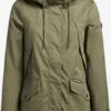 Khujo Parkas Tussenparka Aira Dames Olijfgroen