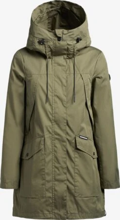 Khujo Parkas Tussenparka Aira Dames Olijfgroen
