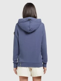 Khujo Hoodies Sweatshirt Rhabea Dames Blauw -Khujo 436d1779b00405ae652beb7bf9c1d66d