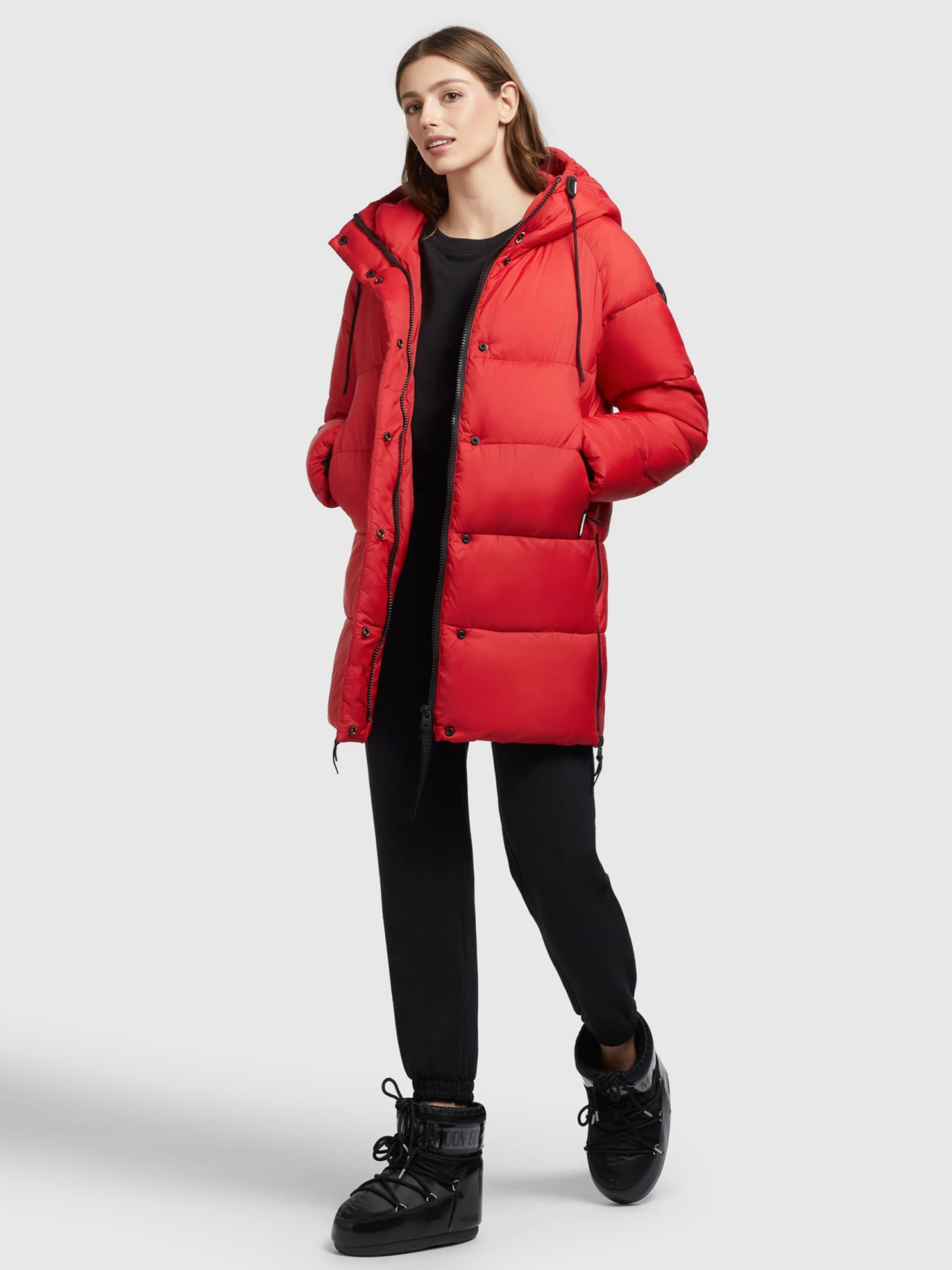 Khujo Winterjassen Winterjas Franee Dames Rood 6 Khujo Winterjassen Winterjas Franee Dames Rood - Afbeelding 6
