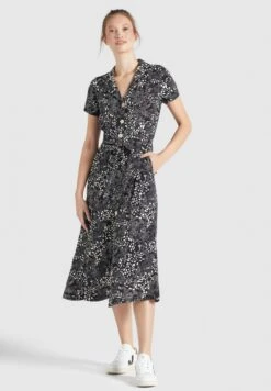 Khujo Blousejurken Blousejurk Goya Dames Zwart -Khujo 48bc2dacc380047bd12b5acb21a056af