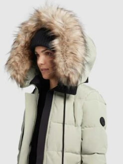 Khujo Wintermantels Wintermantel Cloren Dames Mintgroen -Khujo 4a4a6a65da5bc2020b1a73eb0c47d305