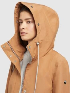 Khujo Tussenmantels Tussenmantel Artisa Dames Beige -Khujo 4e7155ff31a838f102ce1abe00c7c34f