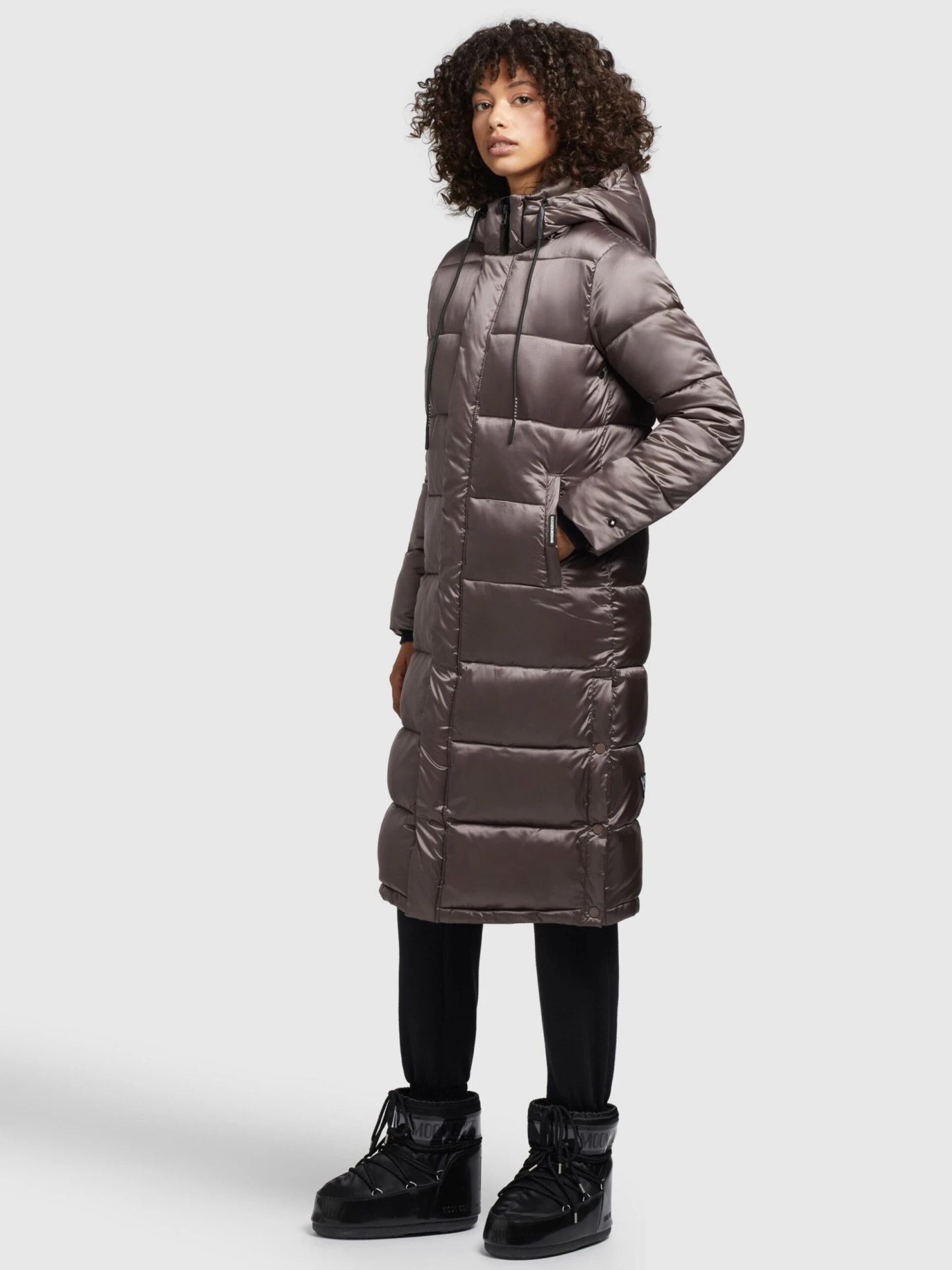 Khujo Wintermantels Wintermantel Julina Dames Taupe 5 Khujo Wintermantels Wintermantel Julina Dames Taupe - Afbeelding 5