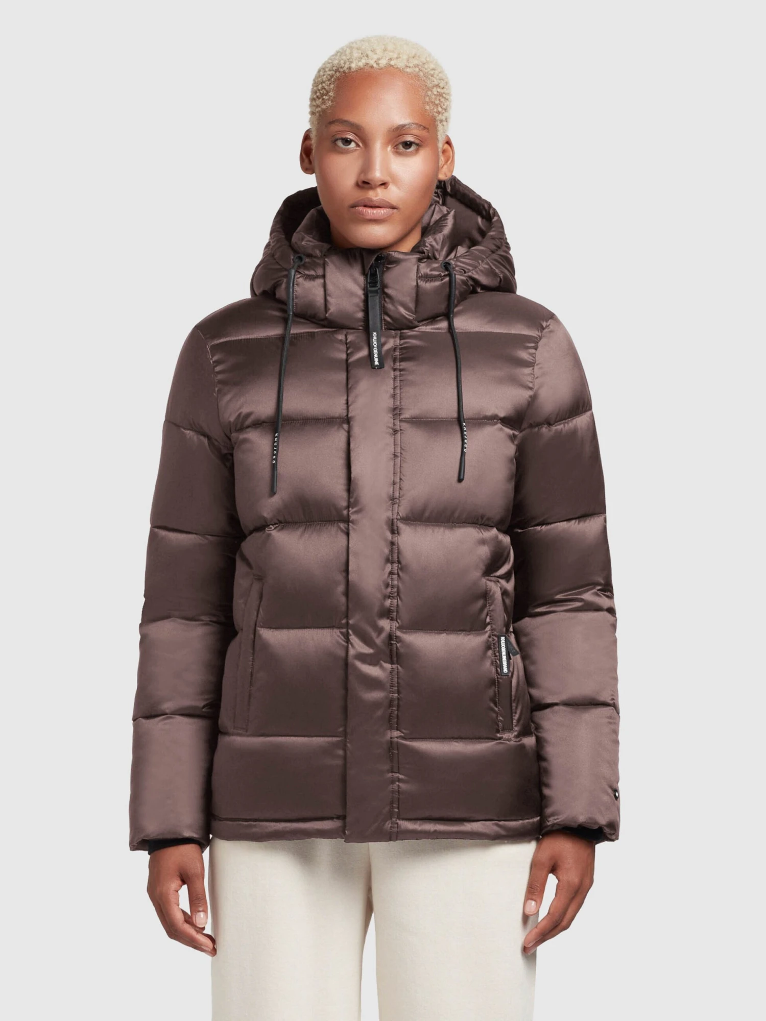 Khujo Winterjassen Winterjas Evona Dames Taupe 2 Khujo Winterjassen Winterjas Evona Dames Taupe - Afbeelding 2