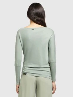 Khujo Fijngebreide Truien Trui Shea Dames Mintgroen -Khujo 540286dd3f6919e386e6728dd7544090