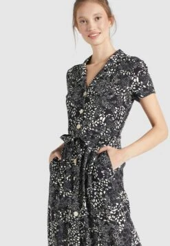 Khujo Blousejurken Blousejurk Goya Dames Zwart -Khujo 588863fa0c2667147189b00e4d023b63