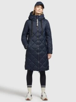 Khujo Wintermantels Wintermantel LENNJA Dames Marine -Khujo 5b88781854eb8447358080aa83cda06a