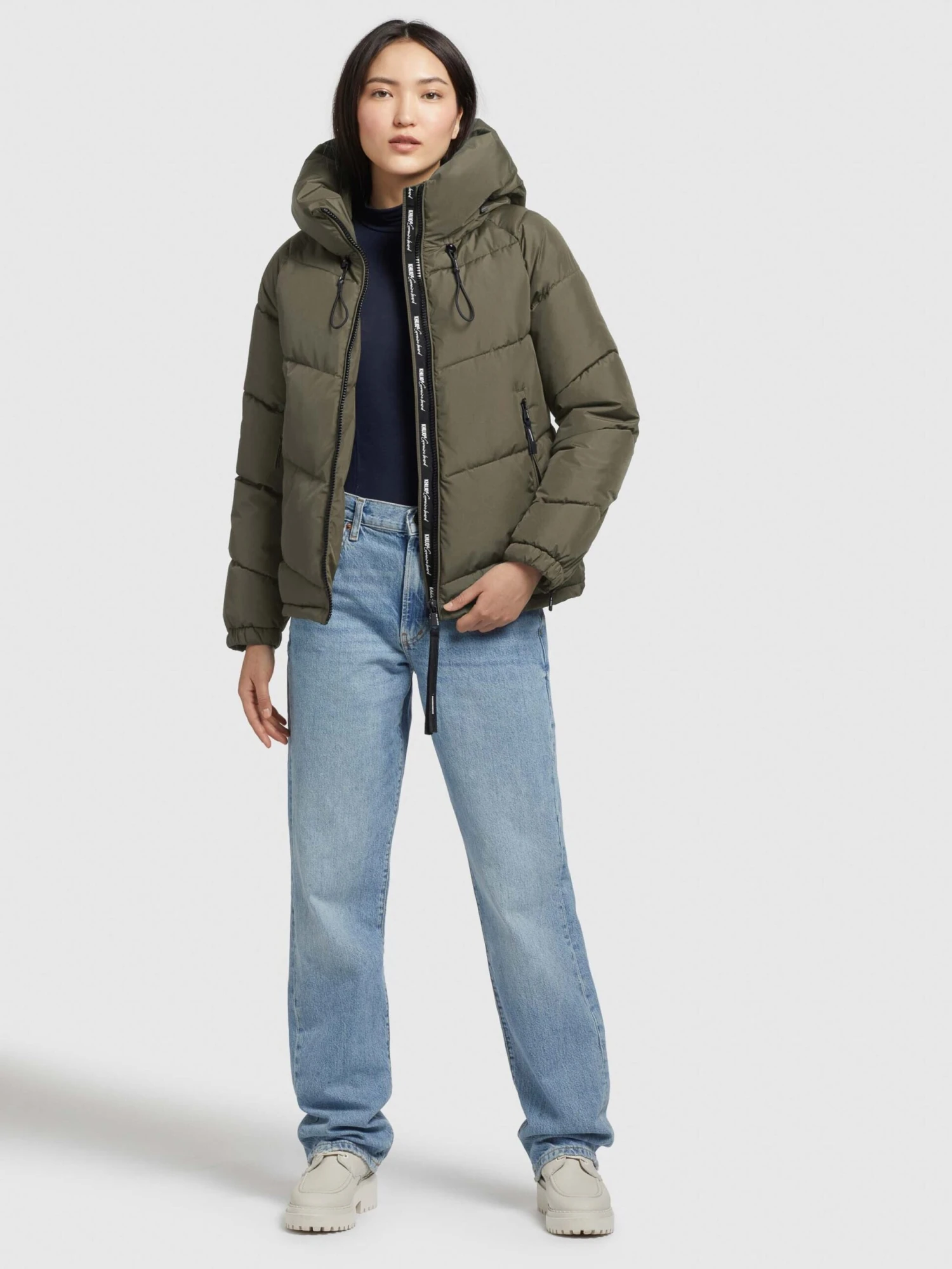 Khujo Winterjassen Winterjas Esila Dames Kaki 3 Khujo Winterjassen Winterjas Esila Dames Kaki - Afbeelding 3