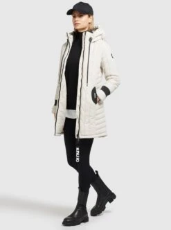 Khujo Tussenmantels Tussenmantel Jerry Dames Offwhite -Khujo 5c09d18b9c83608bd8adbb478faa7958