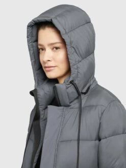 Khujo Wintermantels Wintermantel Julina Dames Donkergrijs -Khujo 5c8345a2cb467b3ff4d3ae589615f7cf