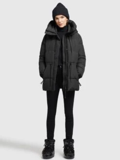 Khujo Winterjassen Winterjas Leviani Dames Zwart -Khujo 5f08c1ca4a5d1b18142ee375cec010c4