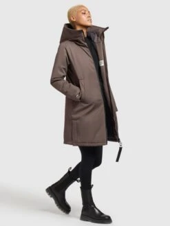 Khujo Tussenmantels Tussenmantel Lisad Dames Mokka -Khujo 6084a0a231b77d4b0e68a48739ff7e7d