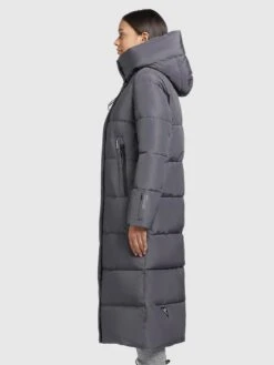 Khujo Wintermantels Wintermantel Soulani Dames Stone Grey -Khujo 61eeb153ec8b1d827ef935abf5be434e