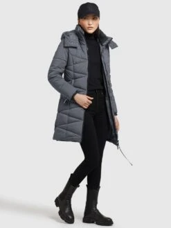 Khujo Tussenmantels Tussenmantel Fitt Light Dames Donkergrijs -Khujo 63adea43ab58b347d972d673ebca64b2