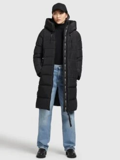 Khujo Wintermantels Wintermantel Jilias Dames Zwart -Khujo 67a7bc96466cf06ef8189c8c32c0e297