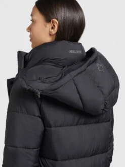 Khujo Wintermantels Wintermantel Corinna Dames Zwart -Khujo 6895fa9b1a3ae2377cdfeda9ad4babc0