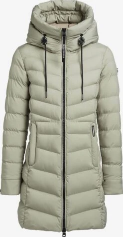 Khujo Korte Mantels Wintermantel Tuhani Dames Pastelgroen